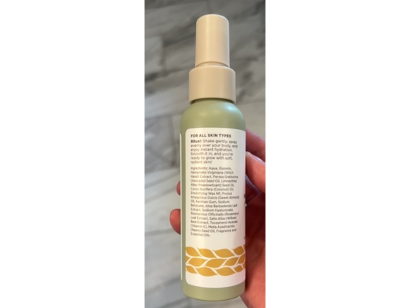 Nourish Hydrating Spray Full Body Lotion, White Tea Ginger, 4 oz/113 g