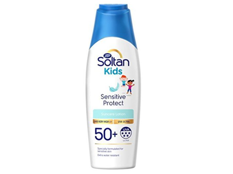 Boots Soltan Kids Sensitive & Sun Allergy Protect Suncare Lotion, SPF 50+, 200 mL