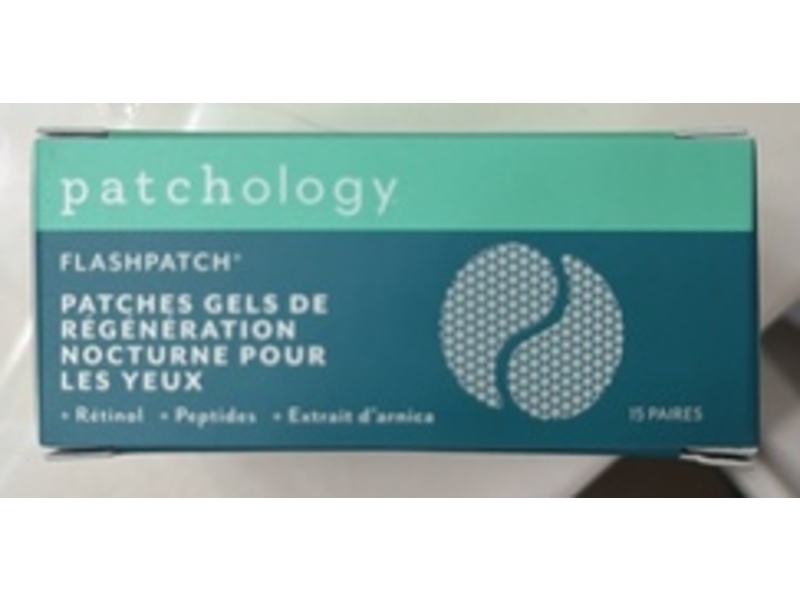 Patchology Flashpatch Restoring Night Eye Gels Patches, Retinol + Peptides + Arnica Extract, 15 Pairs