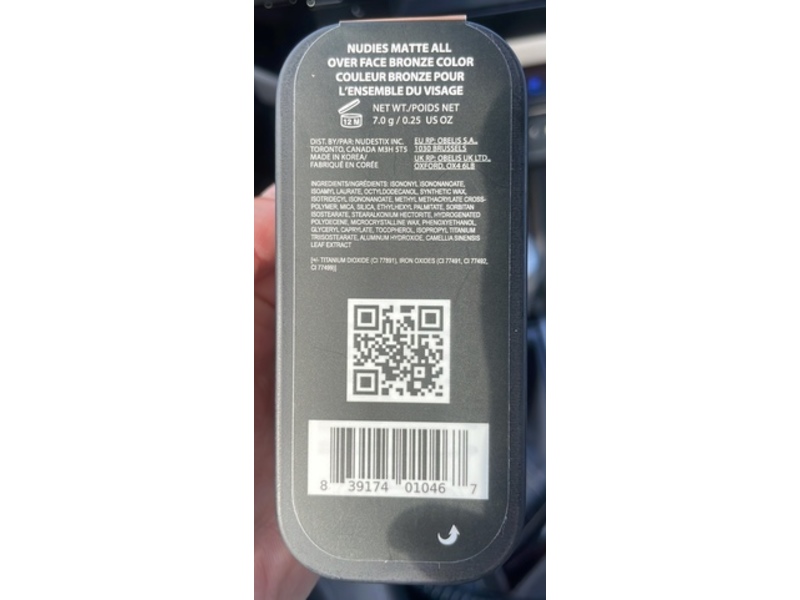 Nudestix Nudies Matte All Over Face Bronze Color, Bondi Belle, 0.25 oz/7.0 g