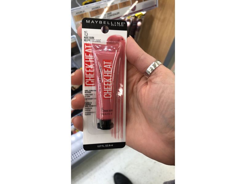 Maybelline Cheek Heat Shear Gel-Cream Blush, Nude Burn, Fushsia Spark, 0.27 fl oz/15 mL