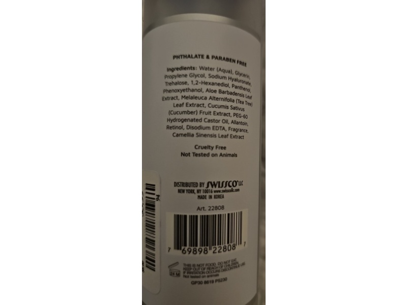 Precision Beauty Skin Care Solutions Anti-Aging Toner Mist, Retinol + Hyaluronic Acid, Aloe Vera, 6 fl oz/177 mL