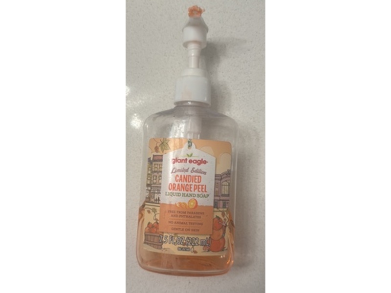 Giant Eagle Liquid Hand Soap, Candied Orange Peel, 7.5 fl oz/222 mL