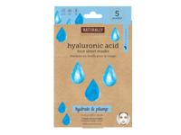 Naturally Upper Canada Face Sheet Mask, Hyaluronic Acid, 0.88 fl oz/25 g, Pack Of 5 - Image 2