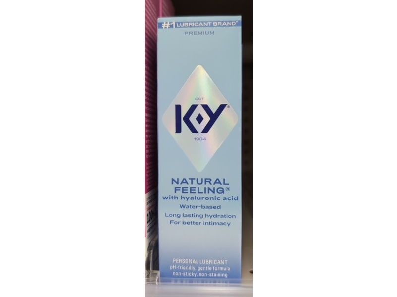 K-Y Natural Feeling Personal Lubricant, 2.5 fl oz/74 mL