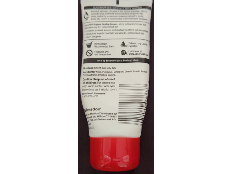 Eucerin Original Healing Cream, 2 oz/57 g