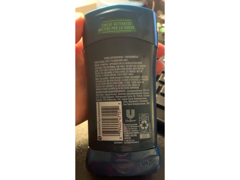 Degree Advanced Workout Series Endure Antiperspirant, 76 g