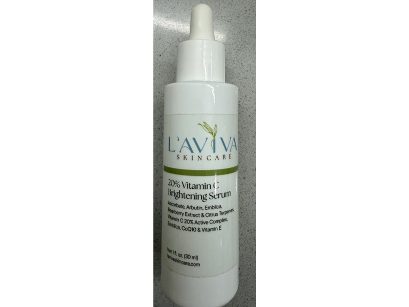 L’aviva Skin Care Brighting Serum, 20 % Vitamin C, 1 fl oz/30 mL