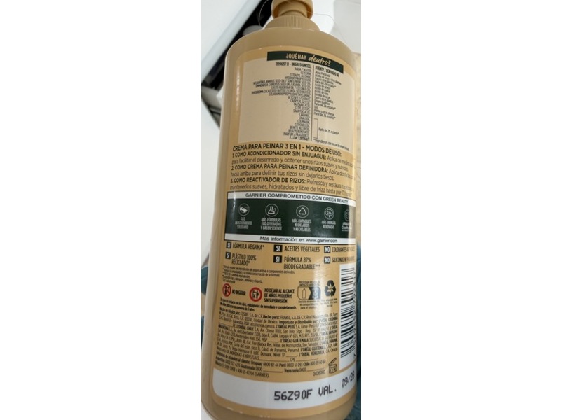 Garnier Fructis Hair Food 3-In-1 Styling Cream, Cocoa Butter, 300 mL