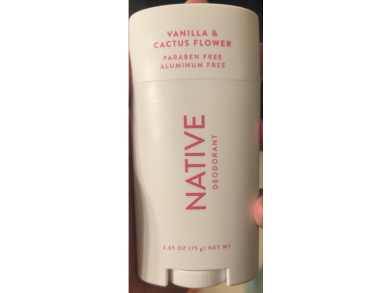 Native Deodorant, Vanilla & Cactus Flower, 2.65 oz/75 g