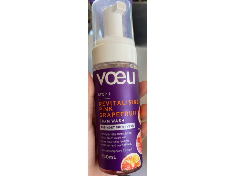 Voeu Revitalising Foam Wash, Pink Grapefruit, 150 mL