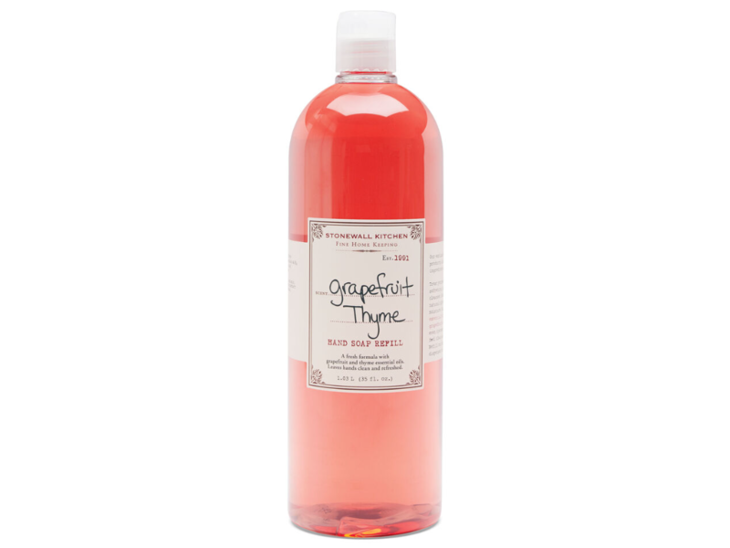 Stonewall Kitchen Hand Soap Refill, Grapefruit Thyme, 35 fl oz/1.03 L