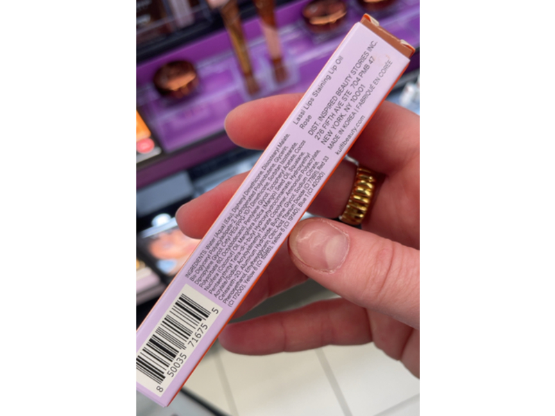 Kulfi Lassi Lips Staining Long-Lasting Lip Oil, Rose, 0.12 fl oz/3.8 mL