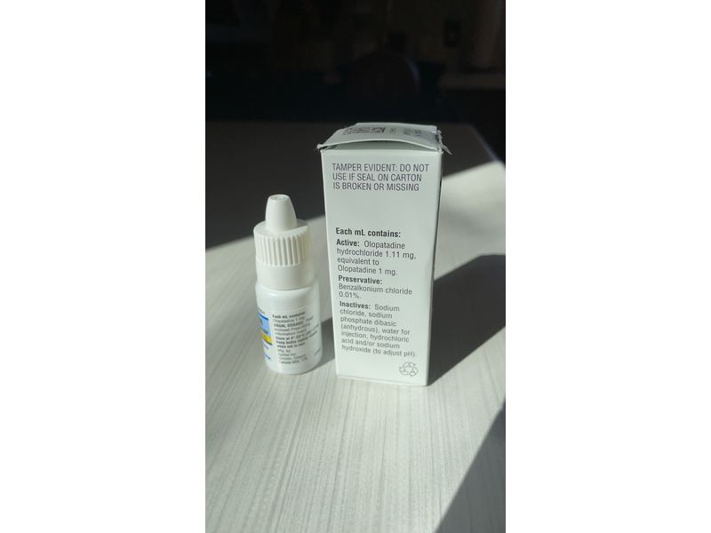 Olopatadine HCl Ophthalmic Solution USP 0.1%, 5 mL, Apotex (RX)