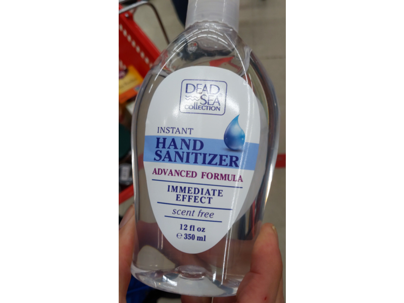 Dead Sea Collection Instant Hand Sanitizer, Scent Free, 12 fl oz/350 mL