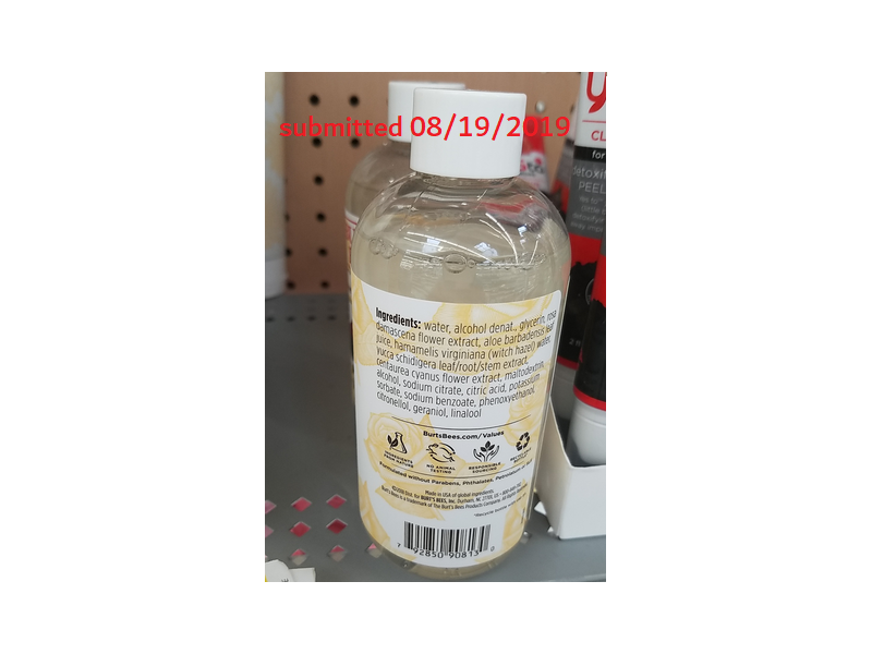 Burt's Bees Rosewater Toner, 8 fl oz (236 mL)