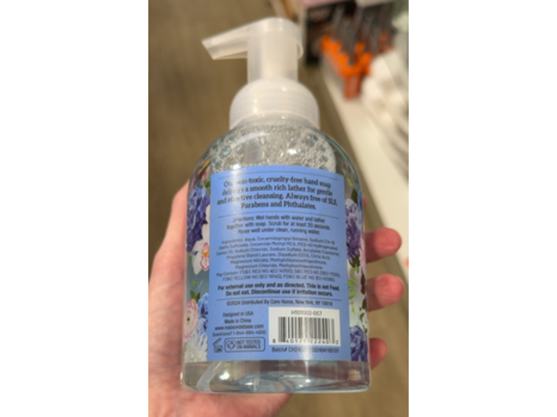 Maison De Base Foaming Hand Wash, Fresh Linen, 16.9 fl oz/500 mL