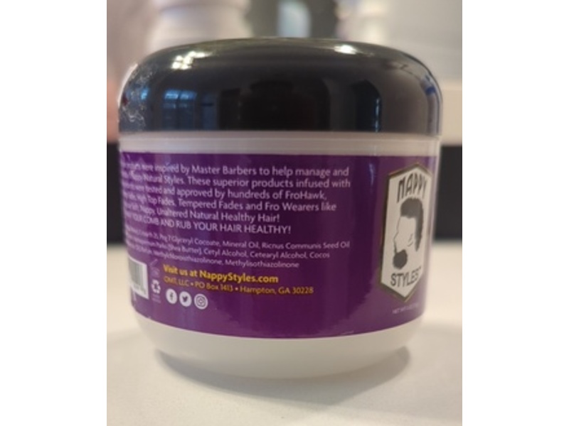 Nappy Styles Creme Paste, Coconut, Shea & Black Castor Oil, 4 oz/120 mL