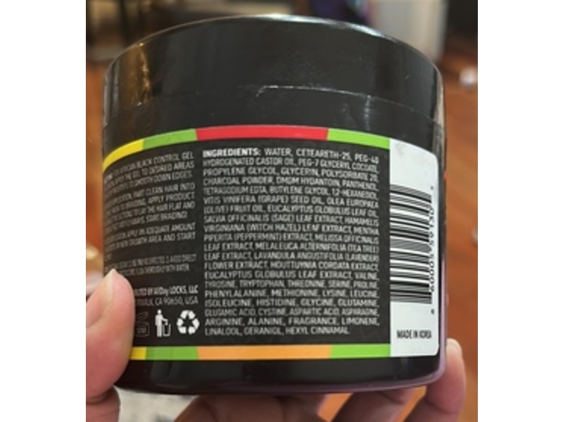 African Black Control Black Gel Edge Glue, 10 fl oz