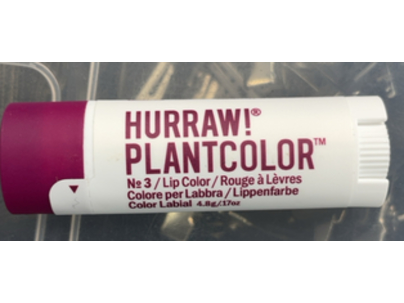 Hurraw! Plant Color Lip Color, No 3,0.17 oz/4.8 g
