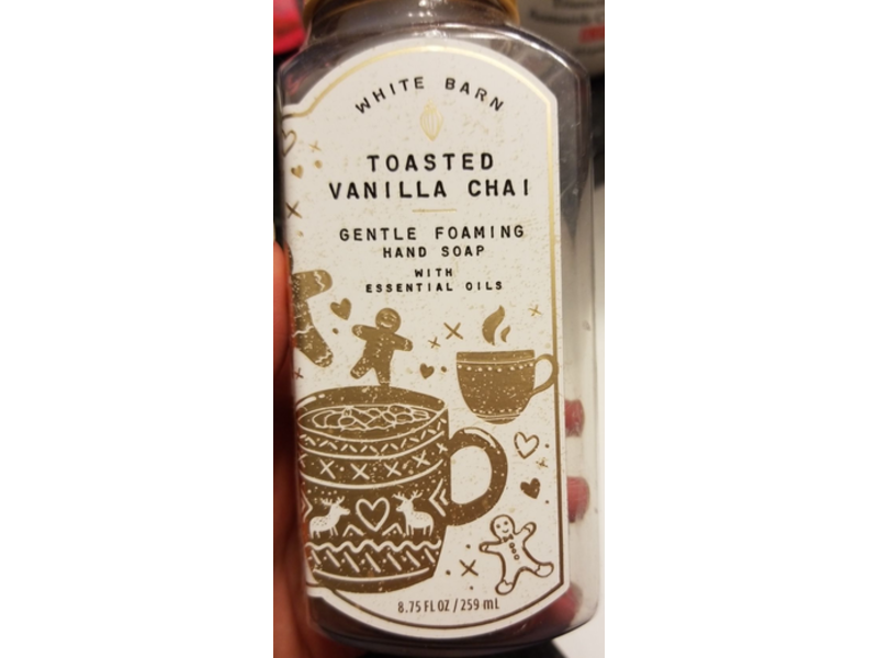 White Barn Candle Company Bath and Body Works Gentle Foaming Hand Soap, Toasted Vanilla Chai, 8.75 fl oz/259 mL