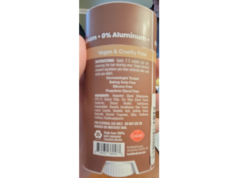 Lume Solid Stick Body Deodorant, Warm Vanilla, 2.6 oz/45 g