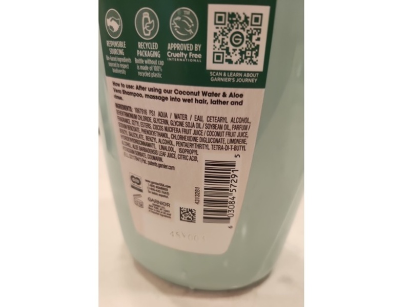 Garnier Whole Blends Moisturizing Conditioner, Coconut Water & Aloe Vera, 26.6 fl oz/786 mL