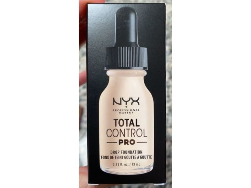 NYX Professional Makeup Total Control Pro Drop Foundation, Light Pale, 0.43 fl oz/13 mL