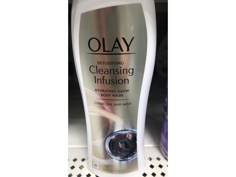 Olay Detoxifying Cleansing Infusion Body Wash, Charcoal and Mint, 22 fl oz