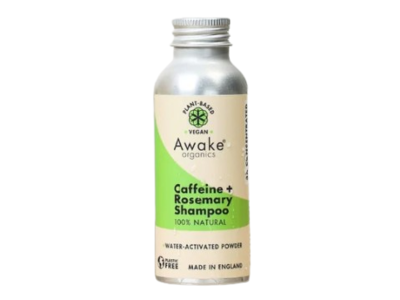 Awake Organics Shampoo Powder, Caffeine + Rosemary, 1.94 fl oz/55 mL