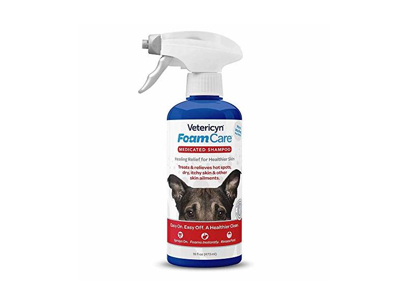 Vetericyn FoamCare Medicated Dog Shampoo, 16 fl oz/473 mL