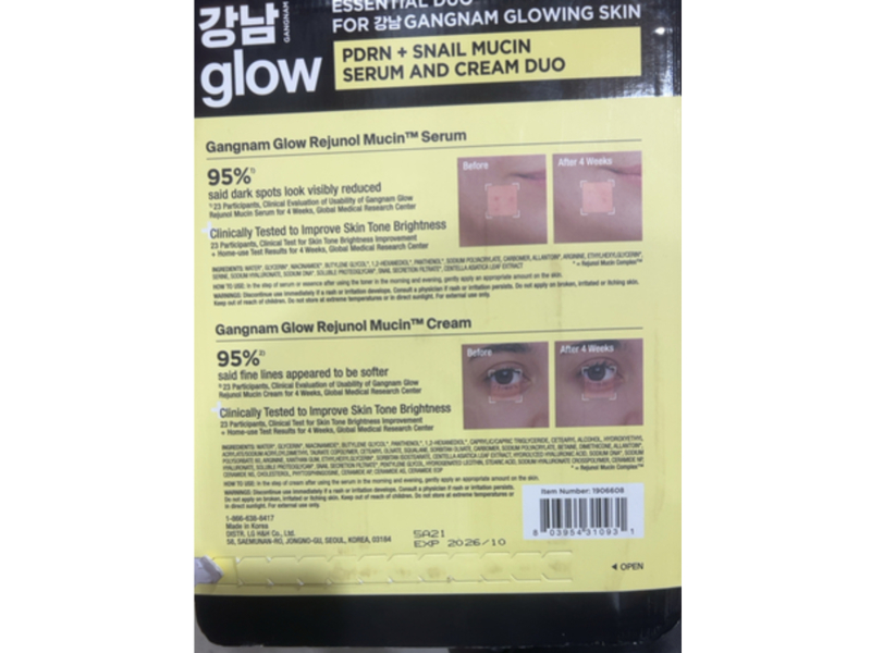 Gangnam Glow PDRN + Snail Mucin Serum & Cream Duo