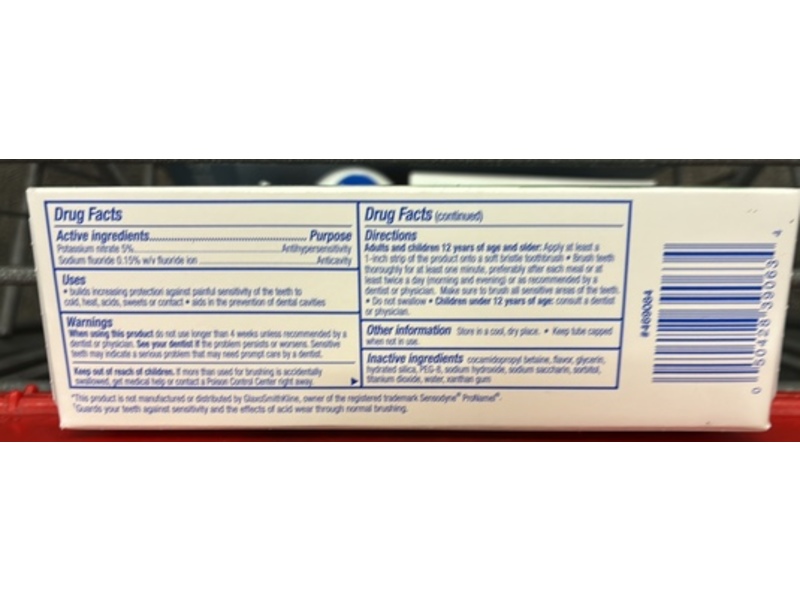 CVS Health Sensitive Enamel Guard Anti-Cavity Fluoride Toothpaste, Mint, 4 oz/113 g