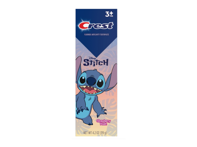 Crest Disney Stitch Flouride Anticavity Toothpaste, Strawberry Rush, 4.2 oz/119 g