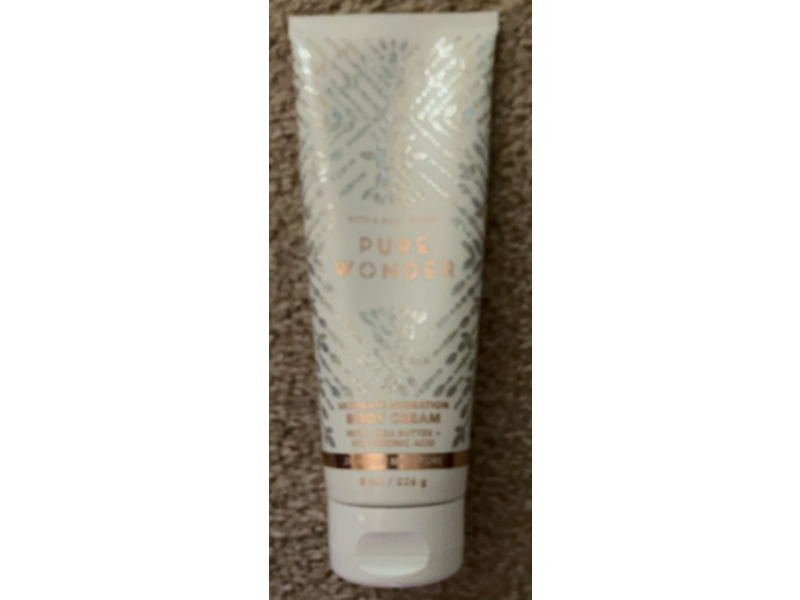 Bath & Body Works Pure Wonder Ultimate Hydration Body Cream, Shea Butter+Hyaluronic Acid, 8 oz/226 g