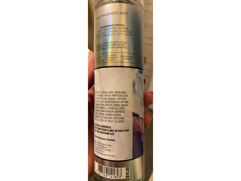 Bath & Body Works Fine Fragrance Mist, Moon Light Path, 8 fl oz/236 mL