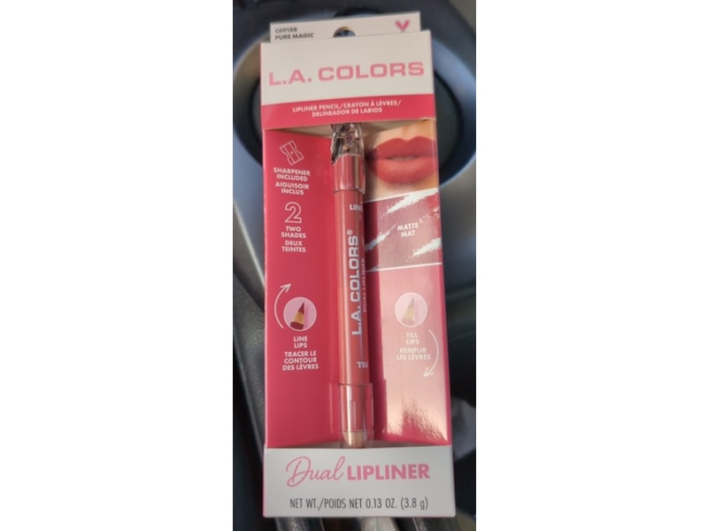 L.A. Matte Dual Lipliner, Pure Magic, 0.13 oz/3.8 g