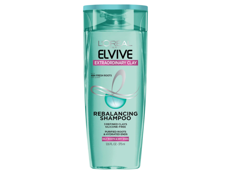 L'Oreal Paris Elvive Extraordinary Clay Rebalancing Shampoo, 12.6 fl oz/375 mL