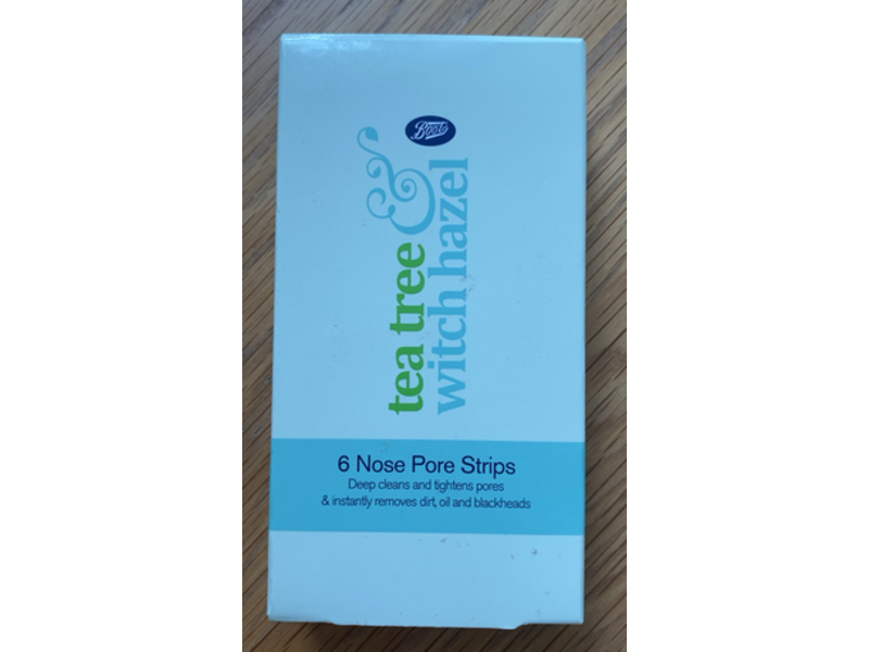 Boots Tea Tree & Witch Hazel Nose Pore Strips, 6 Count