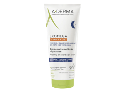 A-Derma Exomega Control Repairing Emollient Night Cream, 200 mL
