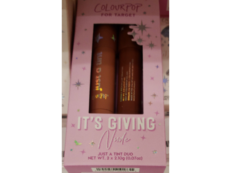 ColourPop Just A Tint Lip Makeup Duo, It's Giving Nude ,0.14oz