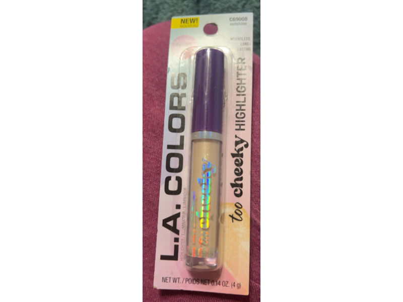 L.A. Colors Too Cheeky Highlighter, C69008 Outshine, 0.14 oz/4 g