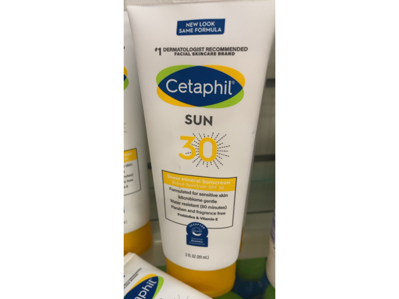 Cetaphil Sheer Mineral Sunscreen, SPF 30, 3 fl oz/89 mL