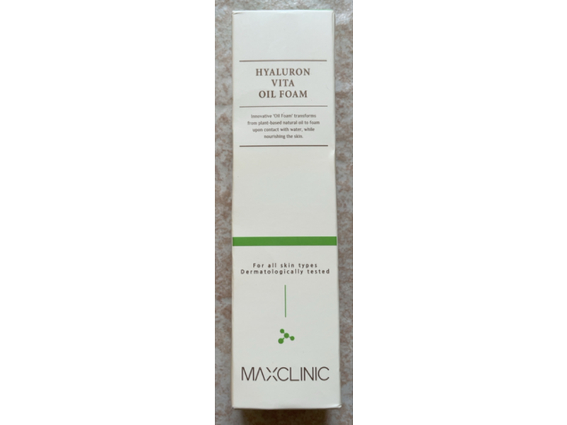 Maxclinic Hyaluron Vita Oil Foam, 3.72 fl oz/110 g