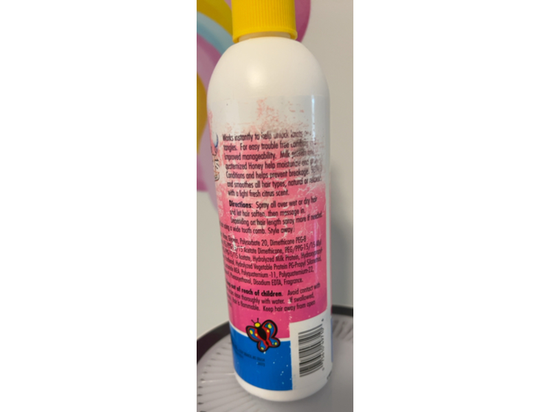 Sulfur8 Kid's Detangling Spray, Light Fresh Citrus, 12 fl oz/355 mL