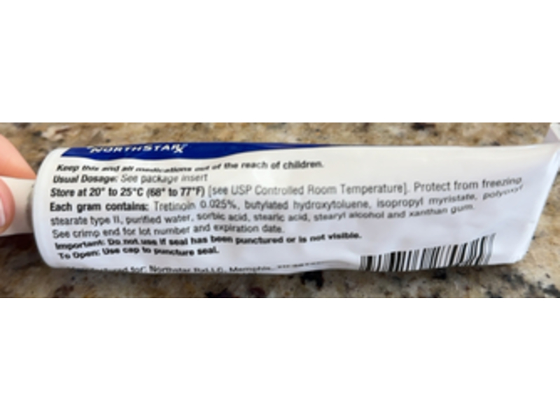 Tretinoin Cream, USP, 0.025%, 45 g, Northstar (RX)