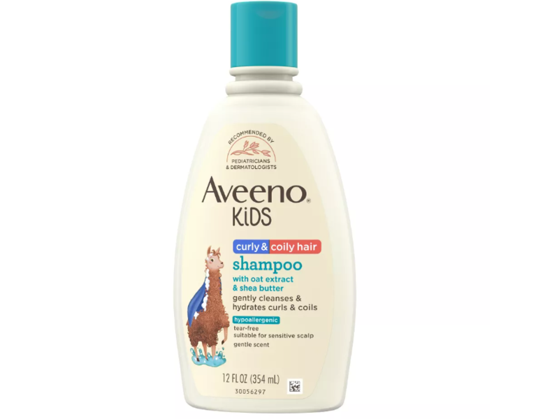 Aveeno Kids Curly & Coily Hair Shampoo, Gentle Scent, 12 fl oz/354 mL