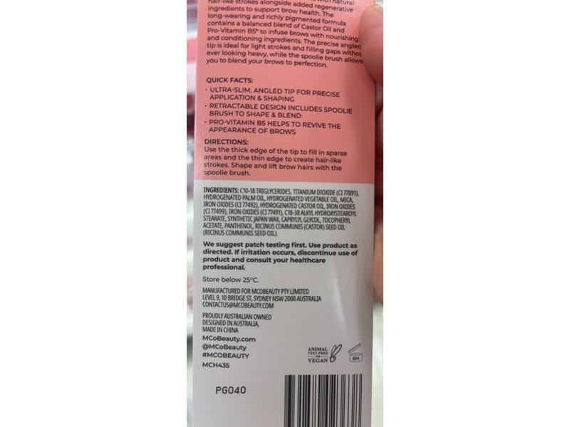 MCoBeauty XtendBrows Shape & Sculpt Pencil, Light/Medium, 0.04 oz/0.1 g