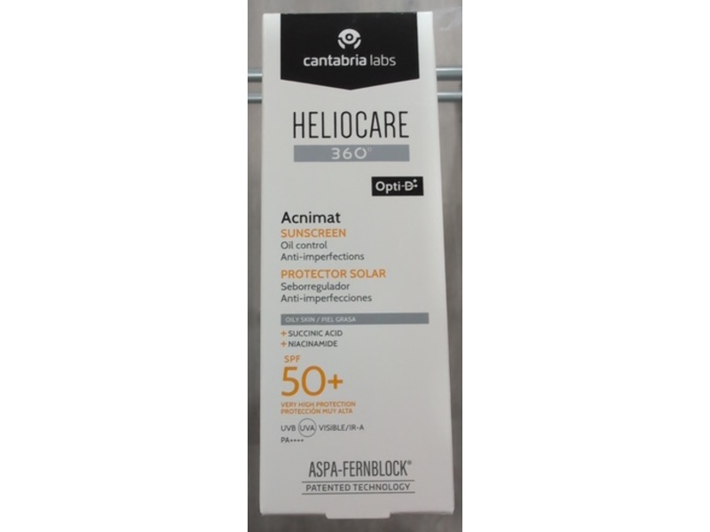 Cantabria Labs Heliocare 360 ° Acnimat Sunscreen, SPF 50+ PA++++, 50 mL