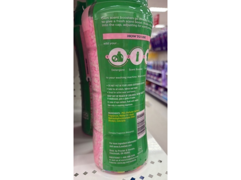 Gain Tango Scent Booster, Strawberry + Shea Scent, 21.1 oz/598 g